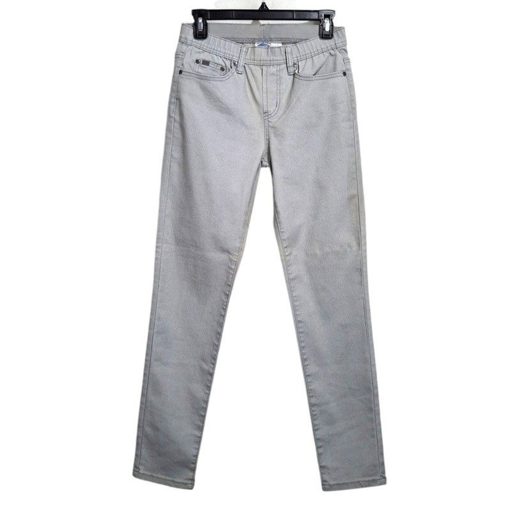 DG2 Diane Gilman Jeans XS Extra Small Gray Jeggings Pull On 5-Pocket Logo